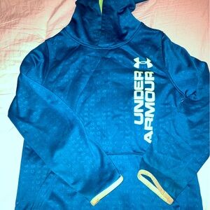 Under Armor boys green and blue hoodie